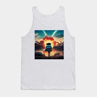 Girl in a Lost World of War Tank Top